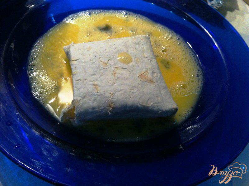 Фото приготовление рецепта: Горячие конвертики из лаваша и суфле из печени шаг №4