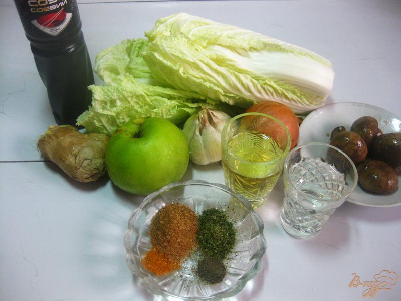 Фото приготовление рецепта: Кимчи из пекинской капусты с грибами шаг №1