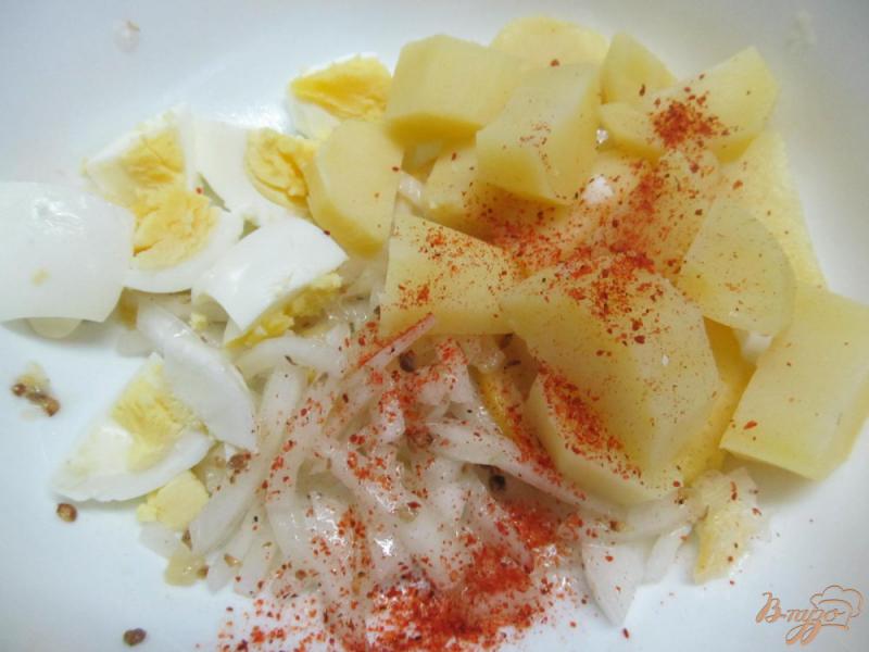 Фото приготовление рецепта: Турецкий картофельный салат шаг №4