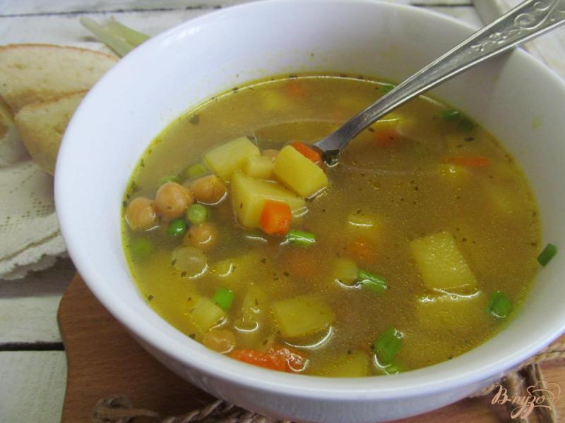 Фото приготовление рецепта: Суп на бульоне из баранины с нутом шаг №8