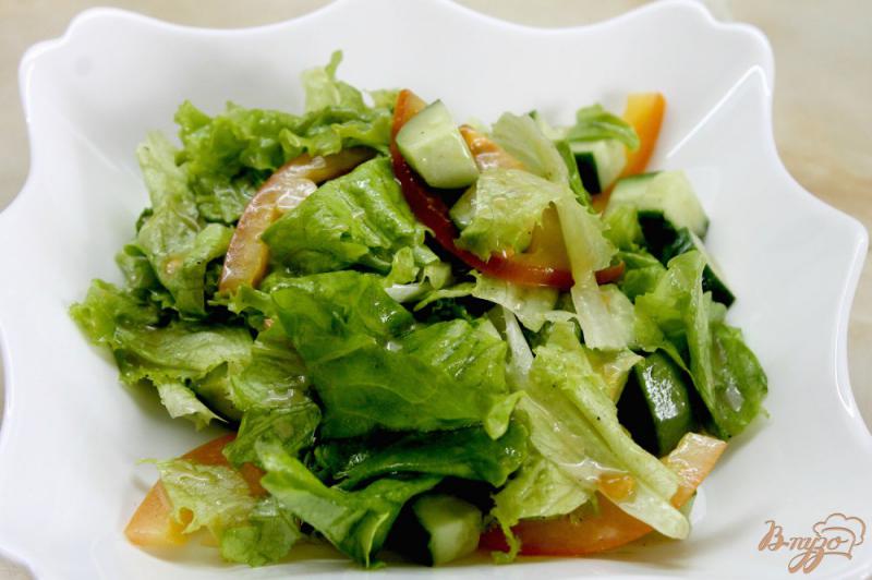 Фото приготовление рецепта: Фитнес салат с авокадо шаг №6