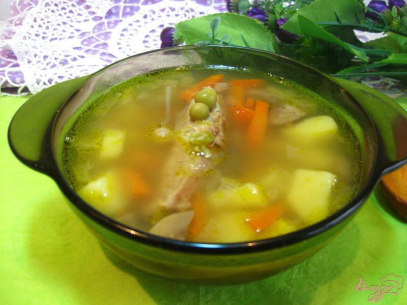 Фото приготовление рецепта: Гороховый суп с ребрышками шаг №15