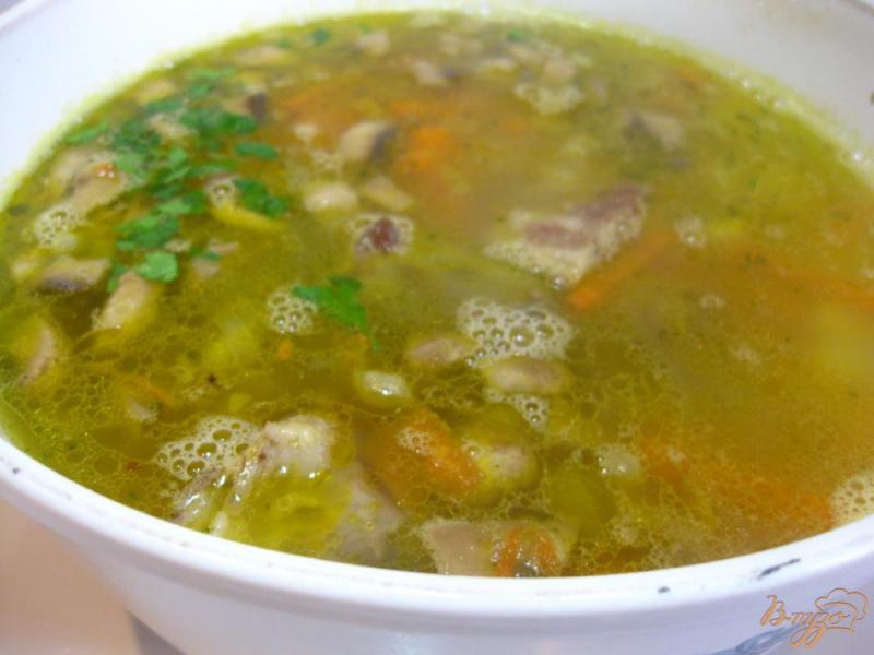 Фото приготовление рецепта: Гороховый суп с ребрышками шаг №14