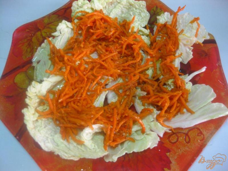 Фото приготовление рецепта: Салат с сельдереем и курицей в имбирном соусе шаг №12