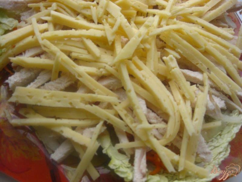 Фото приготовление рецепта: Салат с сельдереем и курицей в имбирном соусе шаг №15