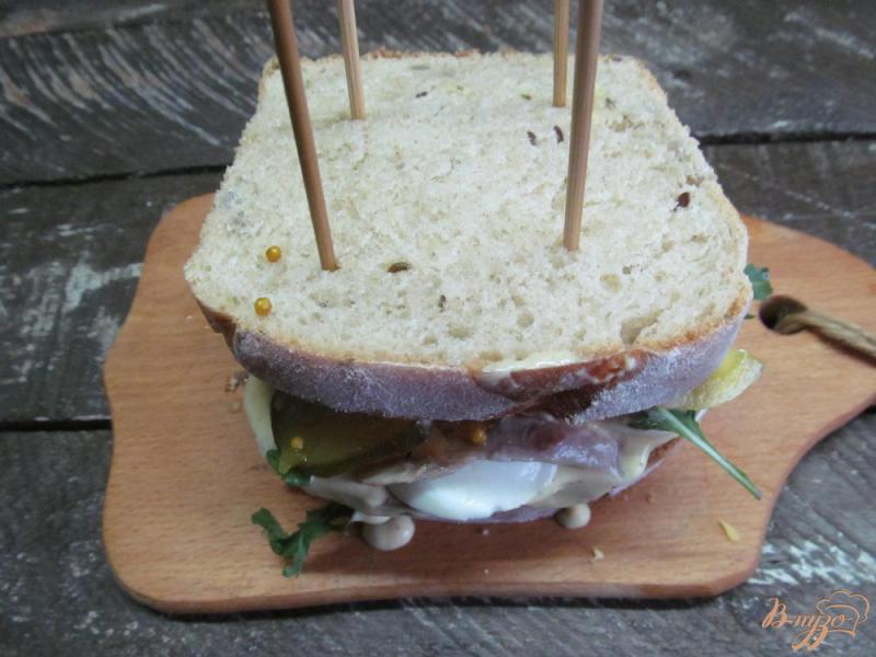 Фото приготовление рецепта: Клаб-сэндвич - шаг №12