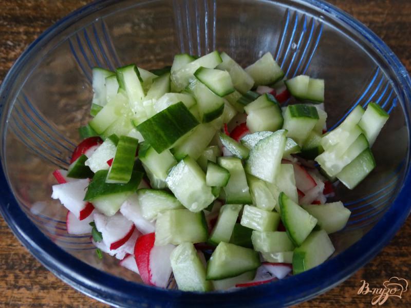 Фото приготовление рецепта: Овощной салат со щавелем и сельдереем шаг №2