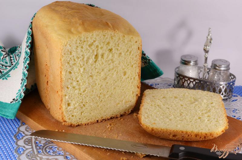 Фото приготовление рецепта: Хлеб на сметане в хлебопечке шаг №5