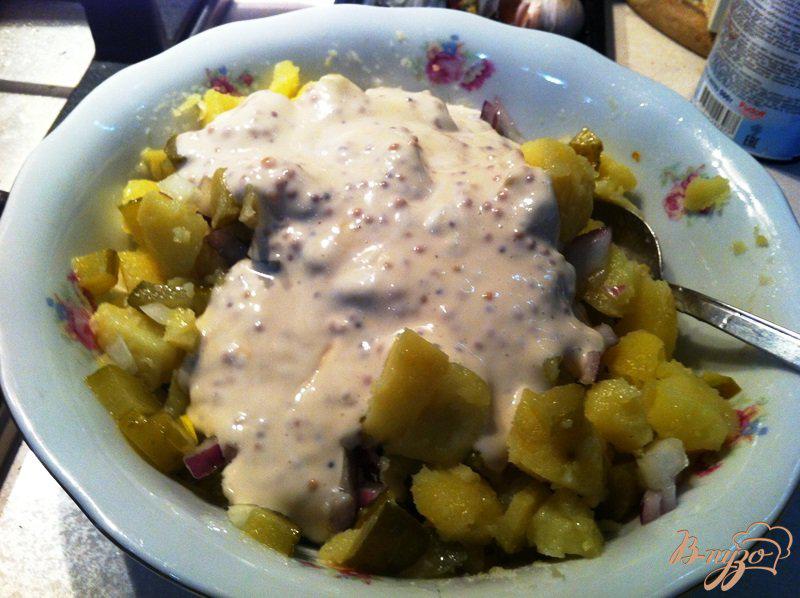 Фото приготовление рецепта: Финский картофельный салат шаг №8