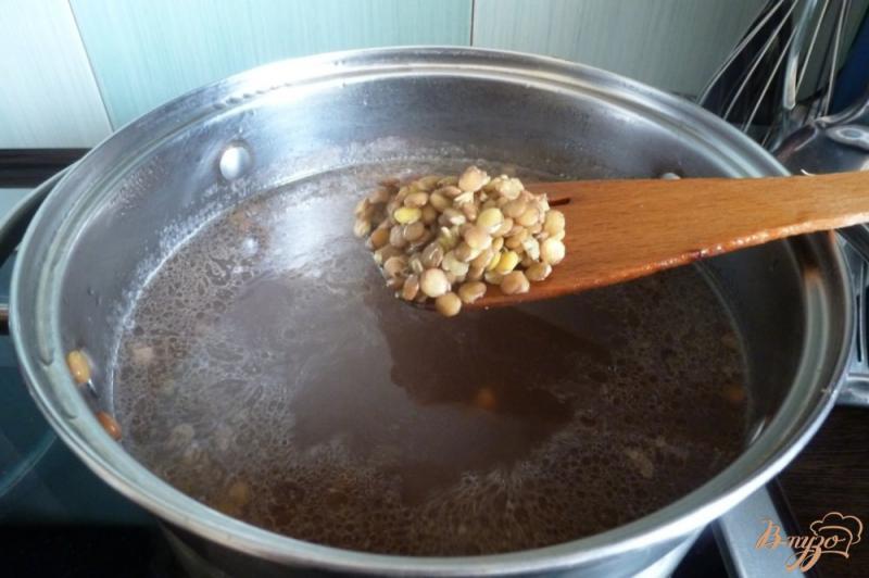 Фото приготовление рецепта: Суп из чечевицы шаг №4