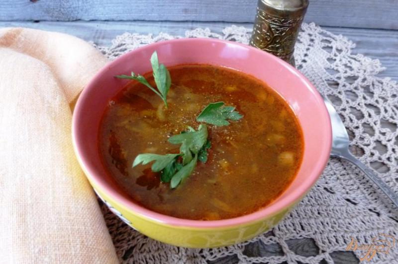 Фото приготовление рецепта: Суп из чечевицы шаг №10