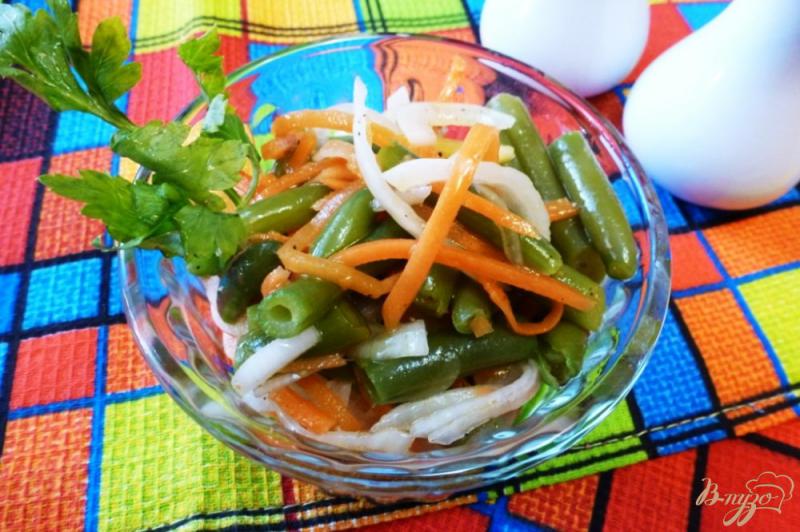 Фото приготовление рецепта: Салат из спаржевой фасоли и моркови по-корейски шаг №6