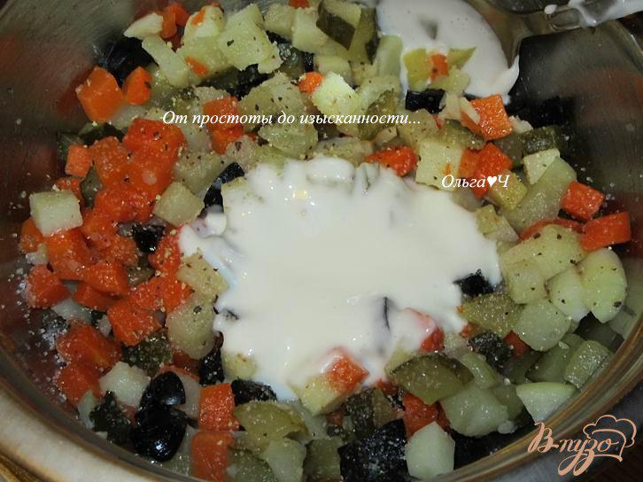 Фото приготовление рецепта: Постный салат «Оливье» шаг №2
