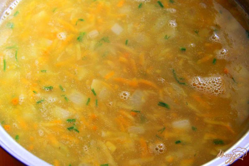 Фото приготовление рецепта: Суп гороховый со шкварками шаг №7