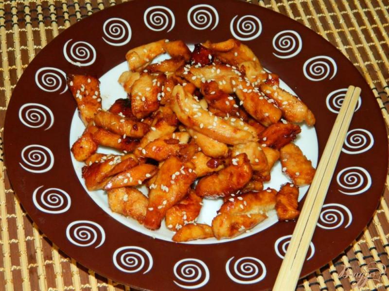 Фото приготовление рецепта: Курица на японский манер шаг №4