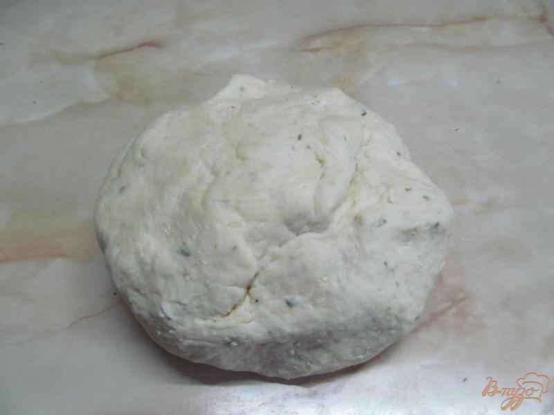 Фото приготовление рецепта: Фокачча с сыром тофу шаг №5