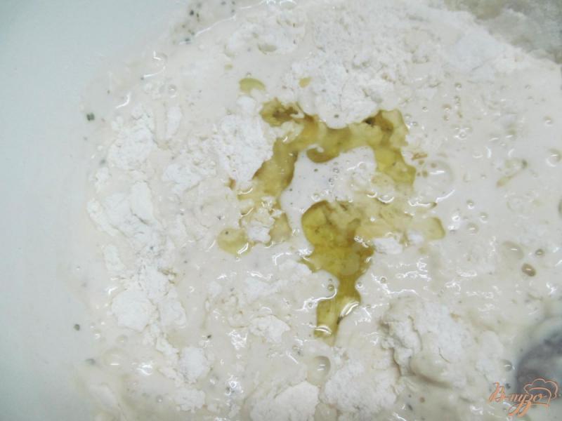 Фото приготовление рецепта: Фокачча с сыром тофу шаг №4