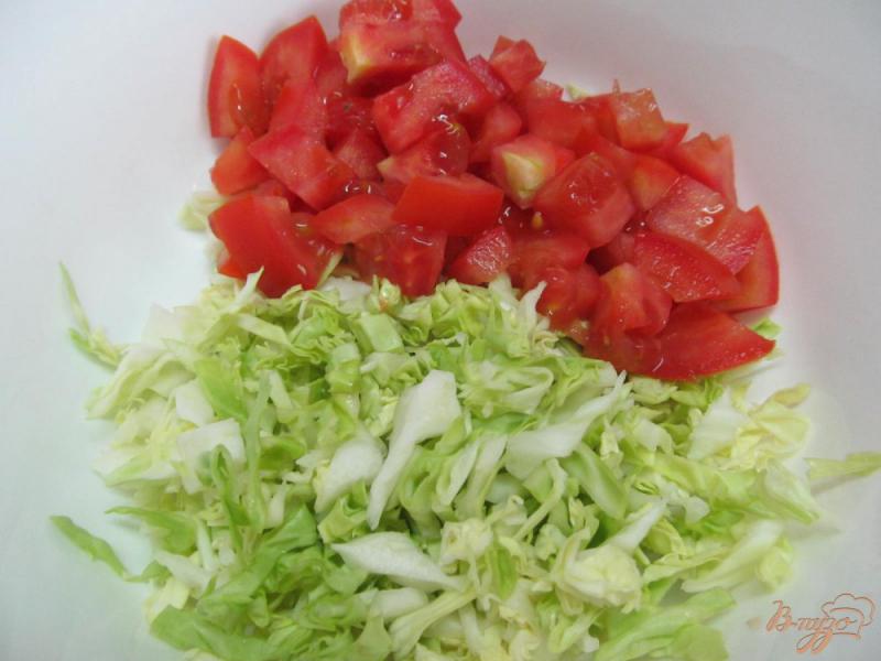 Фото приготовление рецепта: Овощной салат с фасолью и кукурузой шаг №1