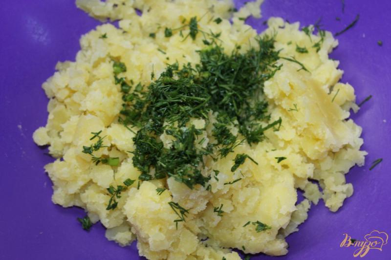 Фото приготовление рецепта: Картофельные зразы с курицей шаг №3