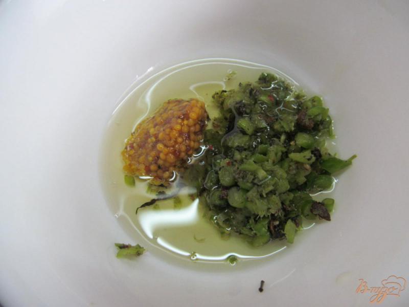 Фото приготовление рецепта: Помидорный салат с ветчиной шаг №5