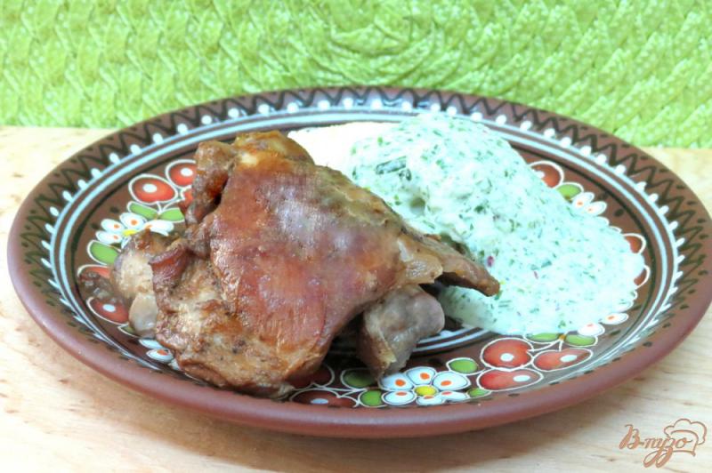 Фото приготовление рецепта: Куриные бёдра по-турецки шаг №8