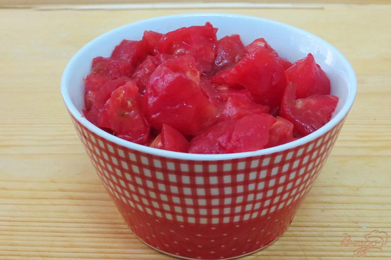 Фото приготовление рецепта: Холодный томатный суп Гаспачо шаг №4