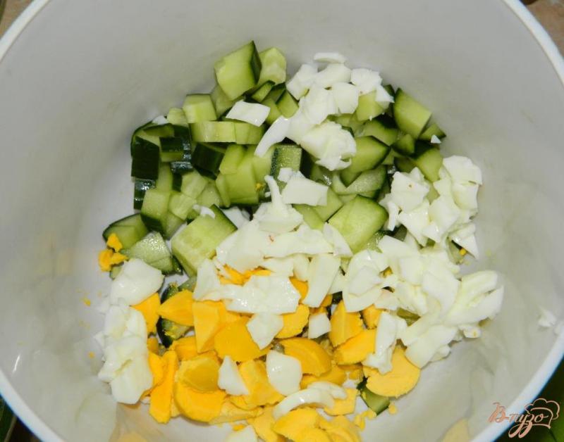 Фото приготовление рецепта: Салат с морковью по-корейски и грецкими орехами шаг №3