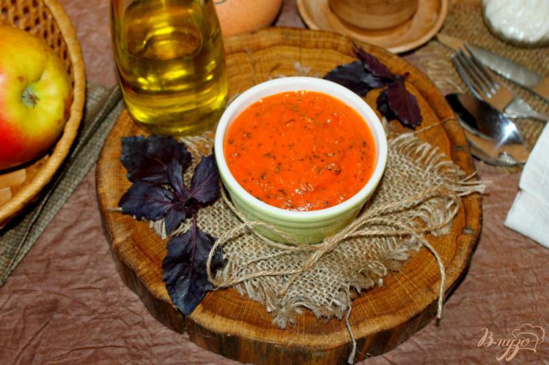 Фото приготовление рецепта: Томатный соус с базиликом для заправки пасты шаг №8