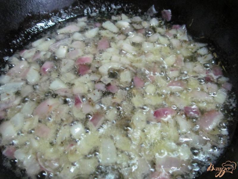 Фото приготовление рецепта: Лепешки с луком с сырным соусом шаг №2