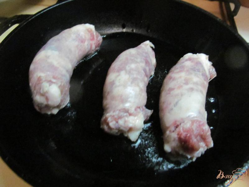 Фото приготовление рецепта: Домашние колбаски с чечевицей шаг №2