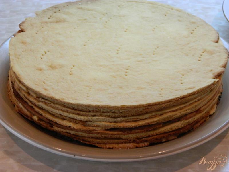 Фото приготовление рецепта: Торт медовый с заварным кремом шаг №12