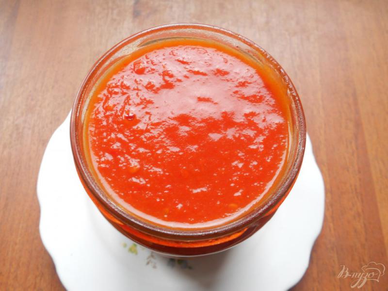 Фото приготовление рецепта: Острый кетчуп на зиму в мультиварке шаг №10