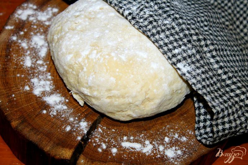 Фото приготовление рецепта: Тесто для чебуреков на кипятке шаг №9