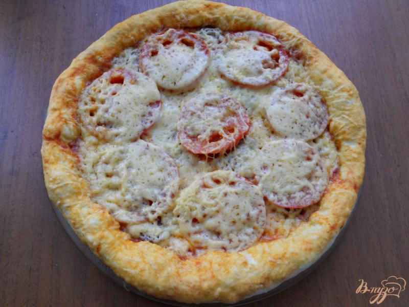 Фото приготовление рецепта: Пицца бездрожжевая в микроволновке шаг №9
