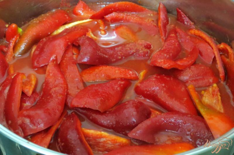 Фото приготовление рецепта: Лечо из болгарского перца и помидоров (на зиму) шаг №8