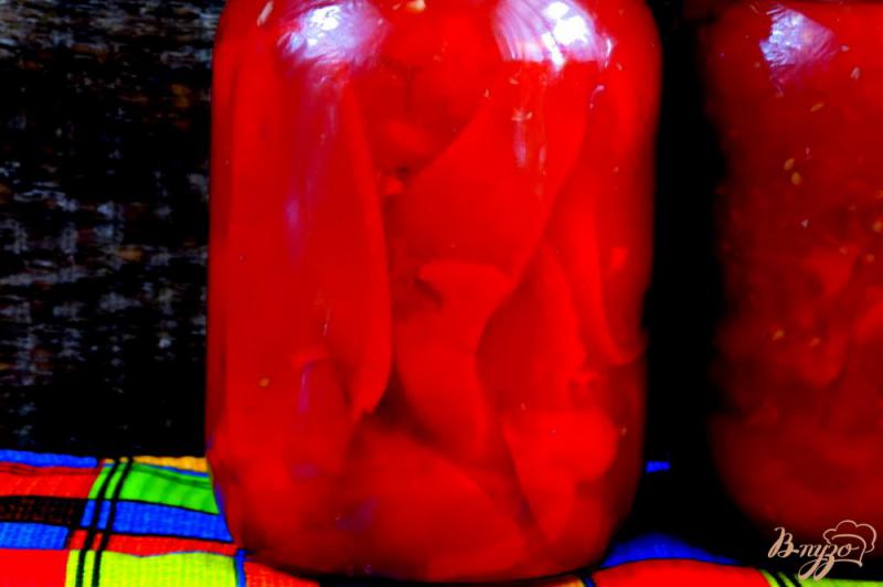 Фото приготовление рецепта: Лечо из болгарского перца и помидоров (на зиму) шаг №11