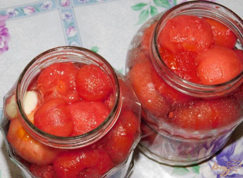 Фото приготовление рецепта: Сладкие помидоры в томатной пасте шаг №2