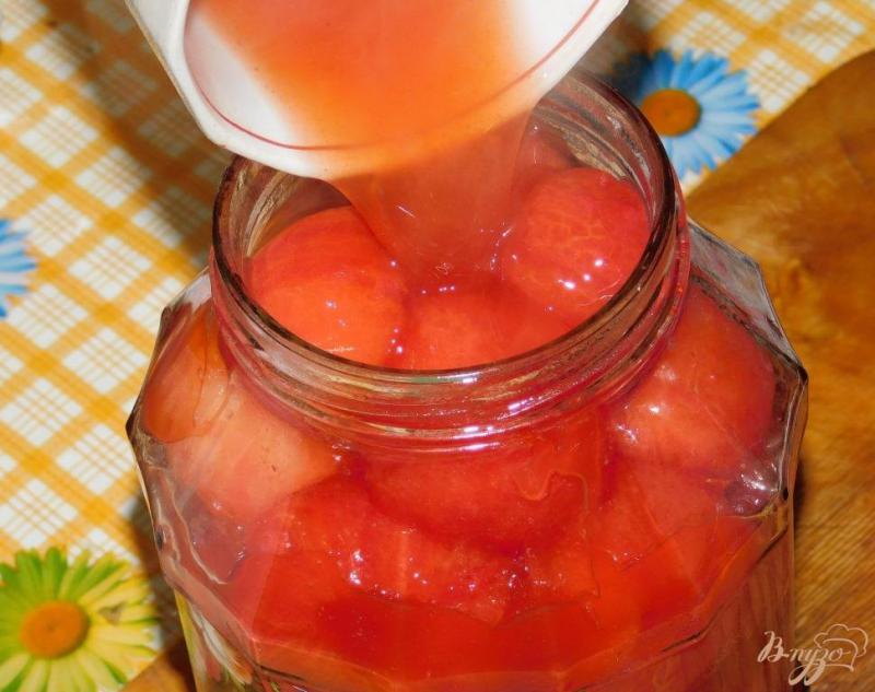 Фото приготовление рецепта: Сладкие помидоры в томатной пасте шаг №6