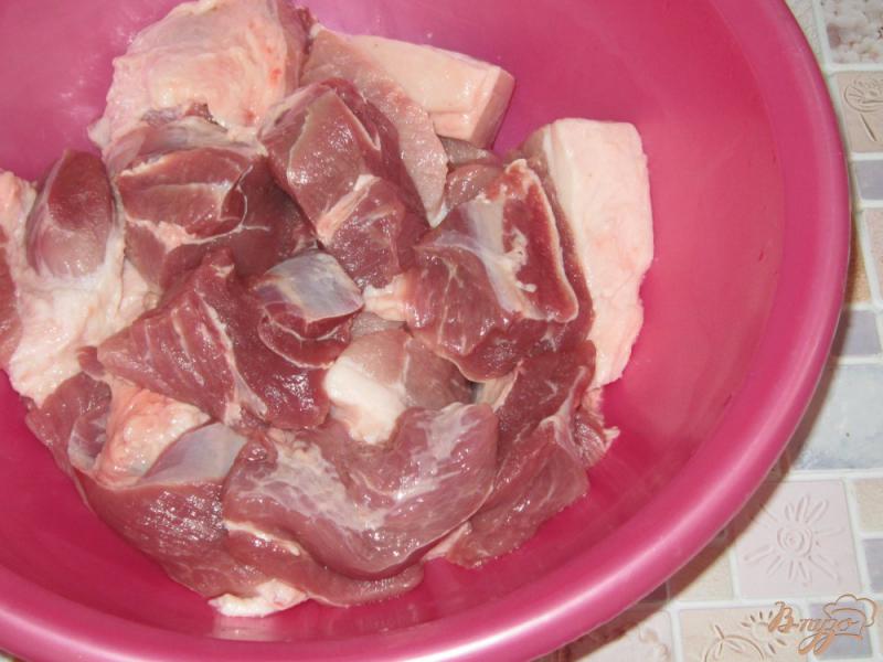 Фото приготовление рецепта: Шашлык из свинины маринованный в майонезе и минералке шаг №1