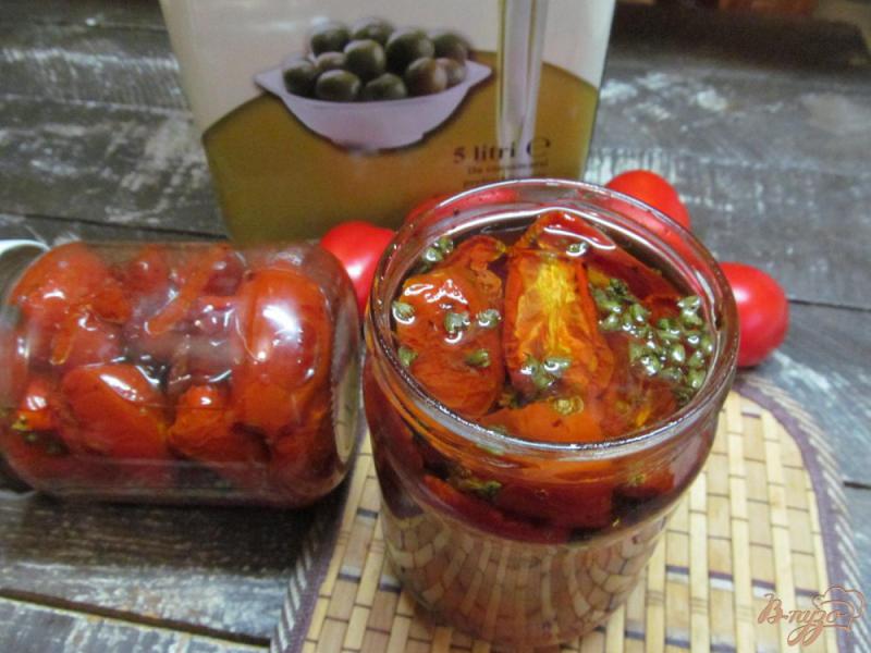 Фото приготовление рецепта: Печеные помидоры - заготовка шаг №7
