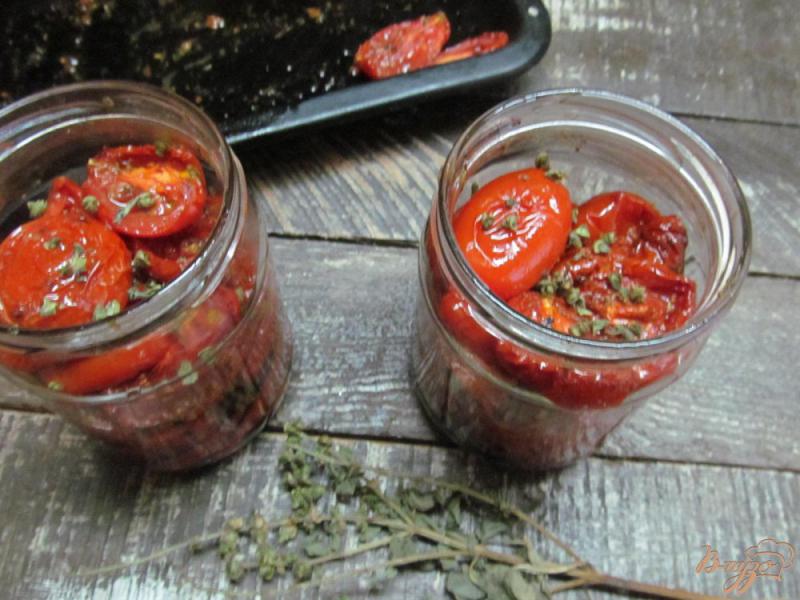 Фото приготовление рецепта: Печеные помидоры - заготовка шаг №5