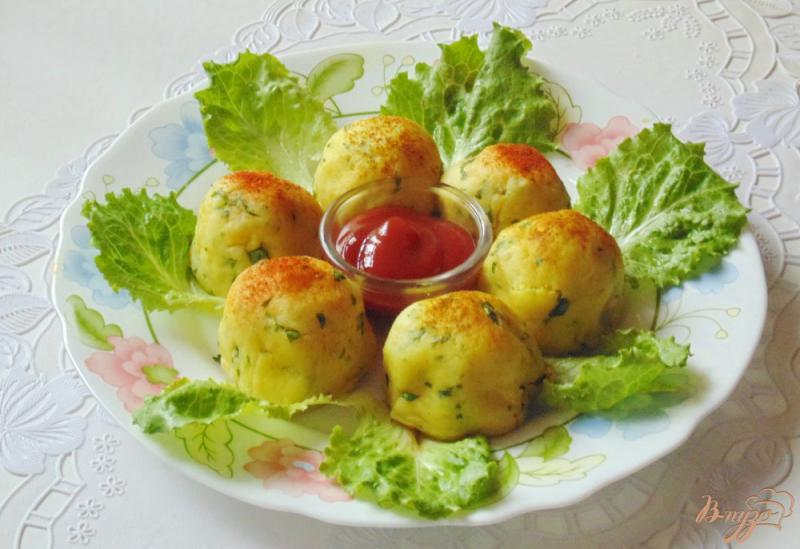 Фото приготовление рецепта: Картофельные шарики шаг №10