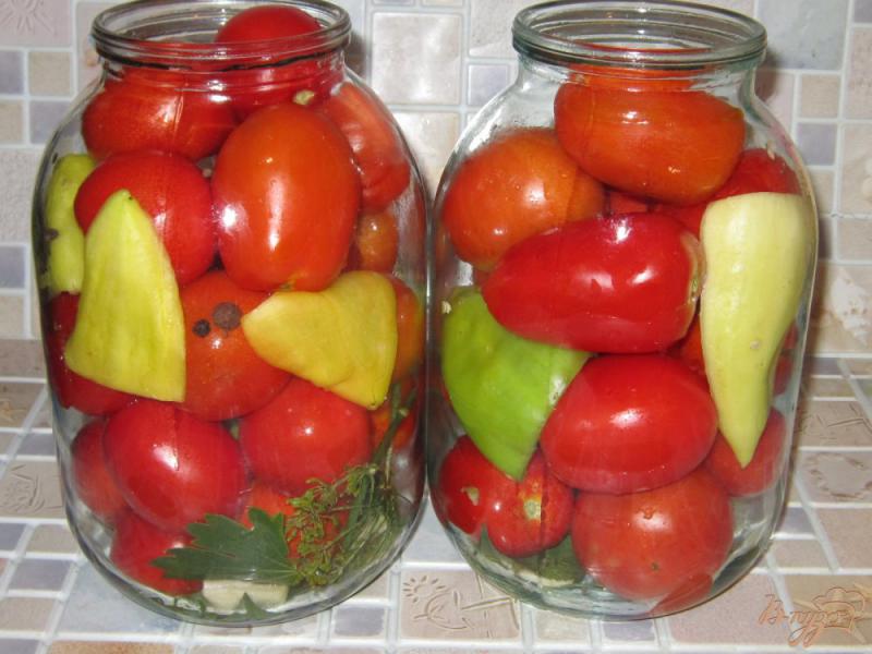 Фото приготовление рецепта: Маринованные помидоры любимый рецепт шаг №5