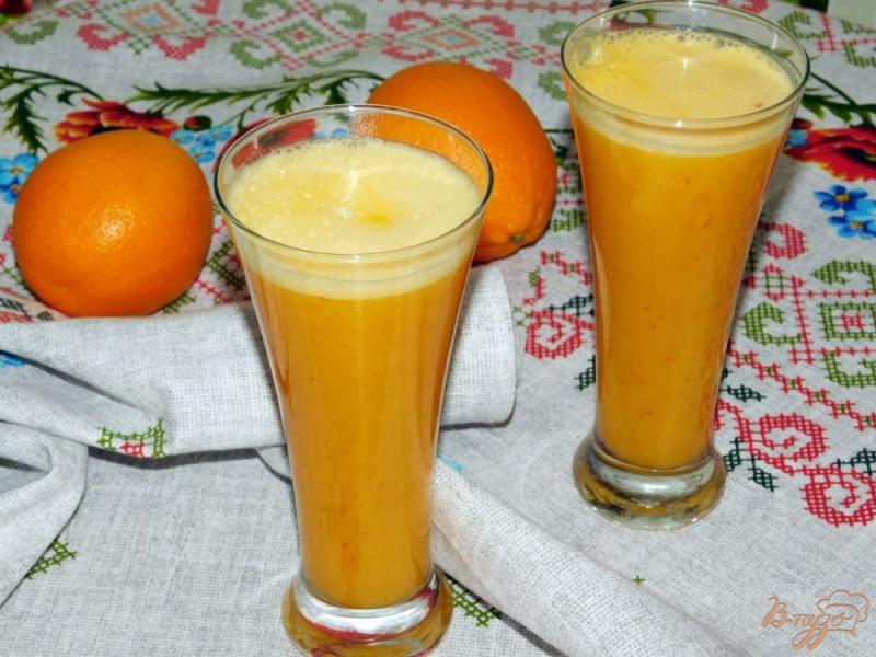 Фото приготовление рецепта: Тыквенно-апельсиновый смузи шаг №4