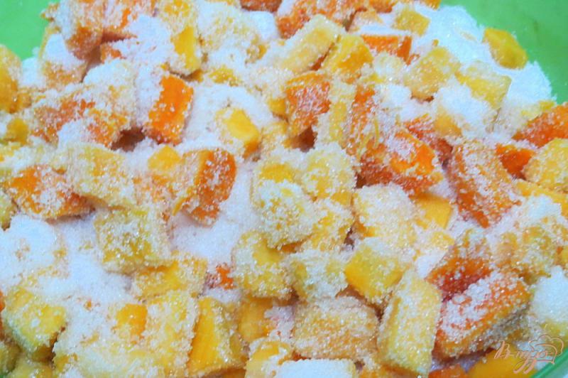 Фото приготовление рецепта: Варенье из тыквы с апельсиновым желе шаг №3
