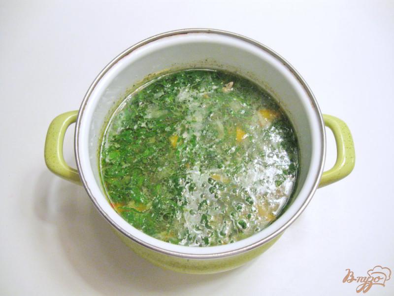 Фото приготовление рецепта: Овощной суп со шпинатом шаг №6