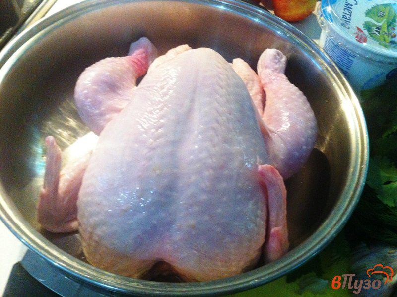 Фото приготовление рецепта: Ароматная курица с чесноком и травами шаг №1