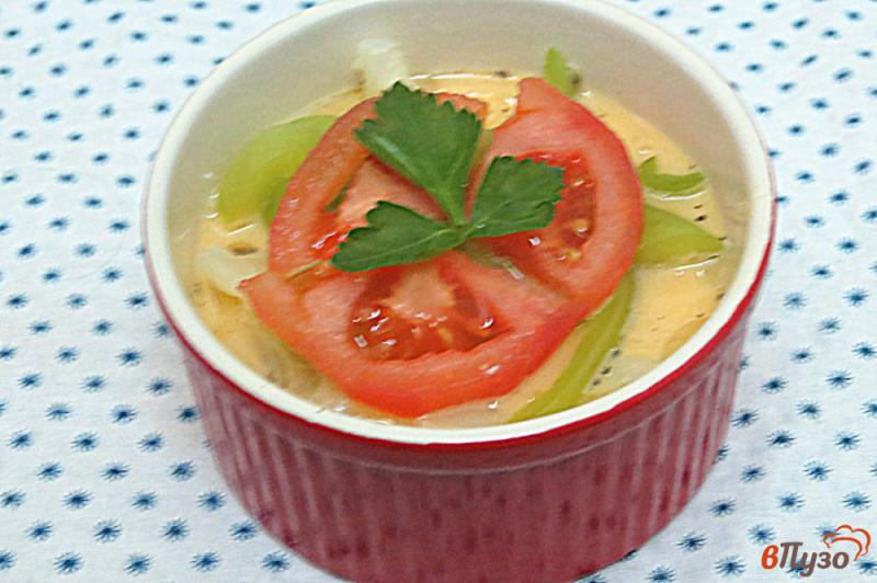 Фото приготовление рецепта: Запеканка из цветной капусты с сыром моцарелла шаг №8