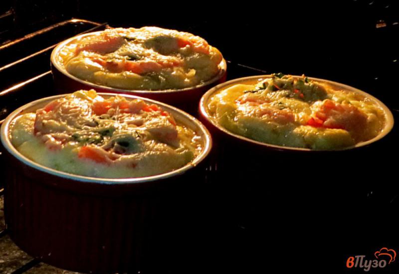 Фото приготовление рецепта: Запеканка из цветной капусты с сыром моцарелла шаг №10