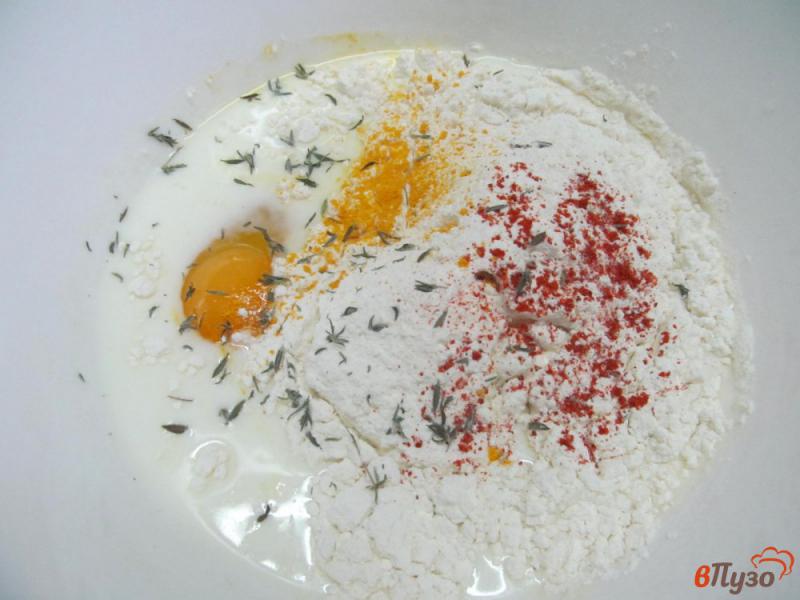Фото приготовление рецепта: Острые блины на молоке с китайской начинкой шаг №1